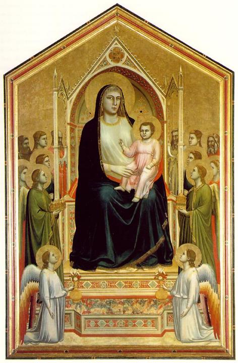 cimabue madonna enthroned with angels. Giotto#39;s Madonna Enthroned